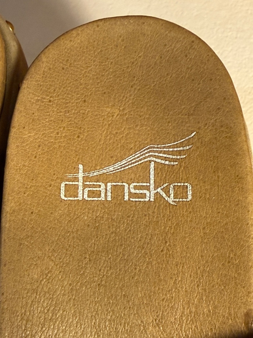 Dansko Taupe Suede Fringed Clog Mules - Picture 2 of 8